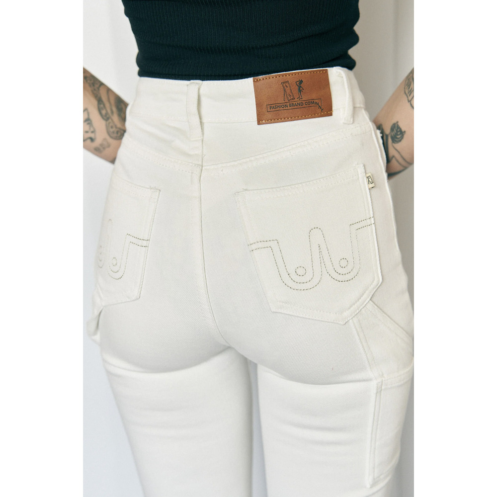 FBC White Tall Farm Nap Jeans - Picture 3 of 16